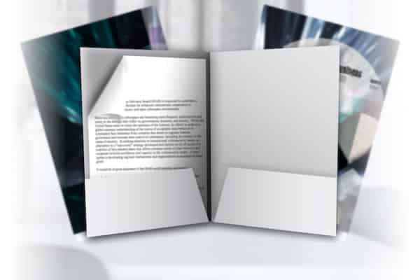 Suede Pocket Folders